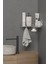 Krom Gümüş Yapışkanlı Banyo Köşeliği Köşe Rafı Duş Şampuanlık Duvar Düzenleyici Organizer 3