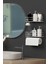 Krom Gümüş Yapışkanlı Banyo Rafı 2 Li Set Kağıt Havlu Askılı Banyo Duş Organizer Raf 2