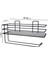 Krom Gümüş Yapışkanlı Banyo Rafı 2 Li Set Kağıt Havlu Askılı Banyo Duş Organizer Raf 6