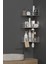 Krom Gümüş Yapışkanlı 3lü Banyo Köşeliği Köşe Rafı Duş Şampuanlık Düzenleyici Organizer 2