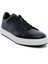 64703L Siyah Erkek Hakiki Deri Sneaker 2