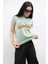 Shine Baskılı Tshirt Mint 2