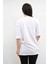 Bisiklet Yaka Oversize Tshirt Beyaz 3