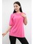 Zincir Aksesuarlı Tshirt Pembe 2