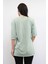 Bisiklet Yaka Oversize Tshirt Mint 2