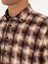 Erkek Kiremit Slim Fit %100 Pamuk Desenli Gömlek 50291335-VR031 7