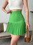 Altı Pliseli Mini Etek Yeşil S24705 5