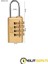 Kale Şifreli Asma Kilit Pirinç 4 Haneli Sarı (28MM) 1