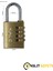 Kale Şifreli Asma Kilit Pirinç 4 Haneli Sarı (38MM) 1