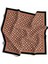 Twill Geometrik Desenli Taba Renkli 90X90 Eşarp (Ipek Içermez) Dikim Şekli : El Dikişi 1
