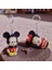 Minnie Mouse Mickey Mouse Sukuşi Anahtarlık 2 Adet Mini Anahtarlık 1