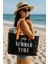 Şeffaf Plaj Çantası Baskılı Kadın Beach Bag 1