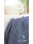 %100 Pamuk Müslin Tek Kişilik Yorgan Indigo Mavi 170X220 - Indigo Mavi 3