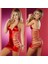 Bacio Aşk Kırmızısı Arkası Açık Lastikli Gecelik BC9125 1