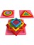 Montessori Geometrik Şekil Bulma Oyunu – Renkli Kare Üç Boyutlu Puzzle Oyuncak 1