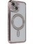 iPhone 14 Kılıf Joke Simli Magneticsafe Kılıf - Pembe 1
