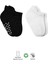 Özel 2'li Sneakers Kaymaz Basic Penye Çorap BS20103 Siyah Fırsat!!! 1