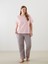 Yeni Sezon Buyuk Beden Desenli Kadin Pijama Takimi - S5P665Z8 2