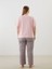 Yeni Sezon Buyuk Beden Desenli Kadin Pijama Takimi - S5P665Z8 4