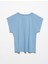 3504 Bisiklet Yaka Penye T-Shirt-Indigo 2