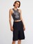 20250 Varak Detaylı Crop Top-Siyah 2