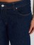 71744 Paçası Dikişsiz Culotte Denim Pantolon-Lacivert 4