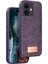 Onegif iPhone 11 Bright Simli Kapak - Derin Mor 1