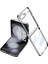 Samsung Galaxy Z Flip 5 Kılıf Fold Element Kapak - Gümüş 1