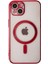 Bfs iPhone 14 Plus Kılıf Magneticsafe Lazer Silikon - Kırmızı 2
