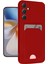 Samsung Galaxy S24 Fe Kılıf Kelvin Kartvizitli Silikon - Kırmızı 1
