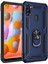 Samsung Galaxy A11 Kılıf Sofya Yüzüklü Silikon Kapak - Lacivert 1