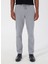 Bağlamalı Bel Normal Paça Slim Fit Gri Erkek Pantolon ACE001252269_GRI 3
