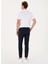 Bağlamalı Bel Normal Paça Comfort Fit Lacivert Erkek Pantolon Abel 3