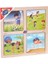Bfs Nessiworld ONY-343/344/345/346 Ahşap Eğitici 4'lü Puzzle -Onyıl 1
