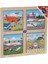 Bfs Nessiworld ONY-343/344/345/346 Ahşap Eğitici 4'lü Puzzle -Onyıl 4