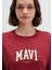 Mavi Logo Baskılı Kırmızı Tişört 1613410-70430 6