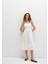 Sırt Detaylı Beyaz Elbise 1310804-70057 2