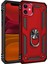 iPhone 11 Kılıf Sofya Yüzüklü Silikon Kapak - Kırmızı 1