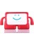 Teknetstore Apple Ipad 8. ve 9.nesil 2020 /2021 10.2 Inç Kılıf Yumuşak Dokulu Standlı Silikon Kids Çocuk Kılıfı Ibuy Eğlenceli Kids Case Kırmızı (Yurt Dışından) 1