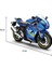 1:12 Suzuki R1000 Motosiklet Modeli (Yurt Dışından) 2