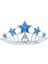 Bfs Yıldız Şekilli Elsa Prenses Kraliçe Tacı Mavi Renk Çocuk Boy 5X17 cm 1