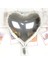 Kalp Uçan Balon Folyo Mor 80 cm 32 inç 1
