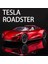 1:24 Tesla Roadster Cabrio Supercar Alaşım Model Araba Döküm Metal Ses ve Işık Serisi Oyuncak Araba Çocuk Doğum Günü Hediyesi (Yurt Dışından) 2