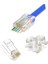 Yeni Nesil Delikli Cat5-Cat6 RJ45 Konnektör Utp Jack (100 Adet) 1