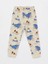 Lcw Baby Bej Bisiklet Yaka Uzun Kollu Desenli Erkek Bebek Pijama Takımı 3