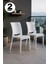 2 Adet Rattan Beyaz Sandalye / Balkon-Bahçe-Teras 1