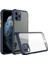 iPhone 11 Pro Max Kılıf Miami Şeffaf Silikon - Lacivert 1
