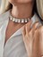 Harmonia Elmas Görünümlü Baget Kare Model Choker Kolye 2