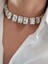 Harmonia Elmas Görünümlü Baget Kare Model Choker Kolye 4