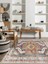 Vitage Mistik Etnik Desenli Eskitme Model Dokuma Taban Kilim 3